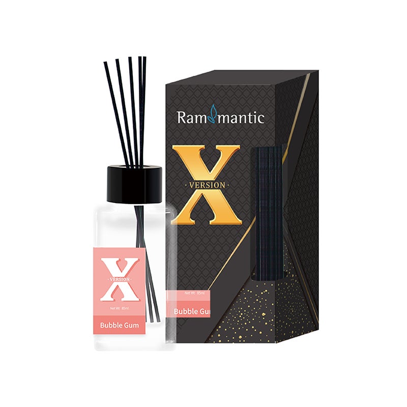X Diffuser Reed Air Freshener 85ml – Alcohol-Free & Water-Free Home and Car Fragrance | Long-Lasting Essential Oil Aroma | Elegant Reed Diffuser