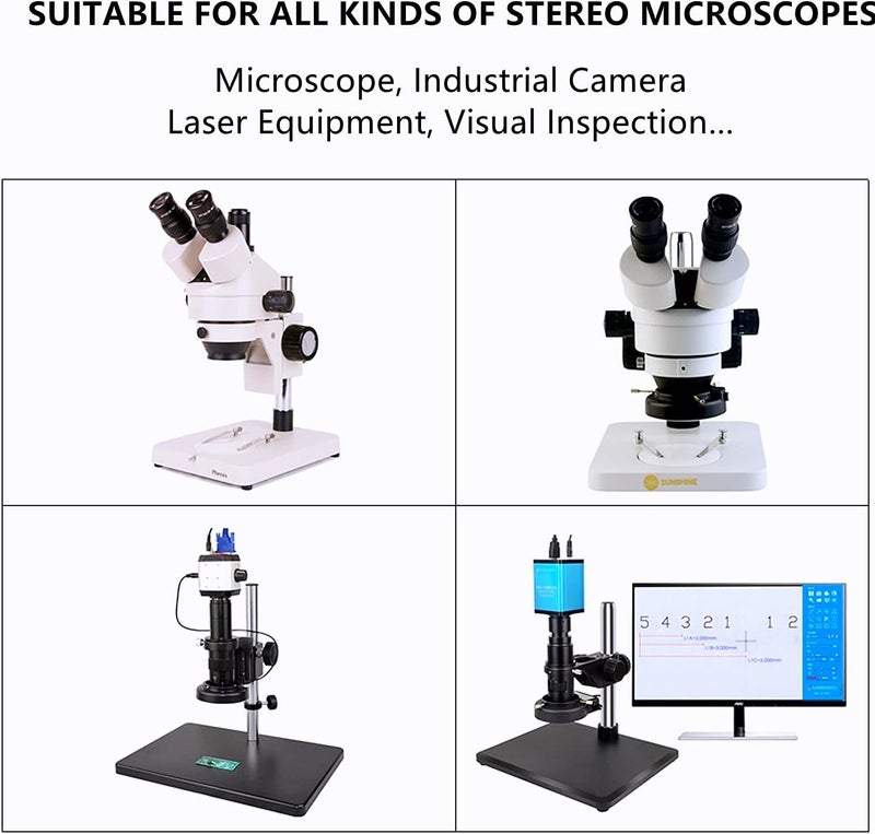 TreochtFUN Light Microscope Led Ring Illuminator,Adjustable 144 LED Ring Light Illuminator for Stereo Microscope (White) - Image 4