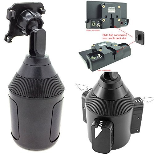 ChargerCity Low Profile Drinks Cup Holder Mount for Sirius XM Onyx Plus Lynx Satellite Radio w/Single T (XM) Delphi Skiff & AMPS Pattern - Image 2
