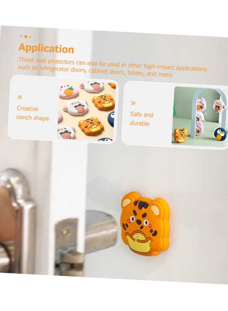 Excefore Anti-Collision Rubber Pad Door Wall Protector Furniture Bumpers Silicone Table Protector Door Knob Wall Shield Door Stopper Wall Shield Cabinet Door Knobs Door Knob Stopper(Set of 12)  - Image 5