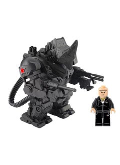 Domestic Marvel Rhino Mecha Third-party Super Characters Extraordinary Assembled Building Blocks Characters Toy Tide Play-Color:Rhino Mecha Man (Black)
