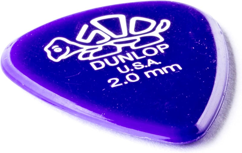 Dunlop Delrin 500 12 Pack Guitar Picks 2.00mm - Purple - Image 3