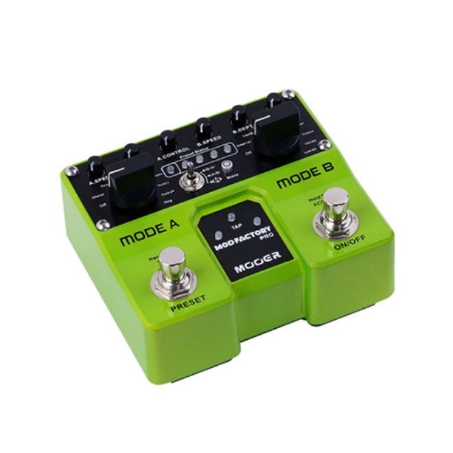 MOOER Mod Factory Pro Twin Series Dual Engine Modulation Pedal,16 Modulation Effects, Stereo Output, 4 Presets, Tap Tempo, Support Expression  Pedal - Image 1