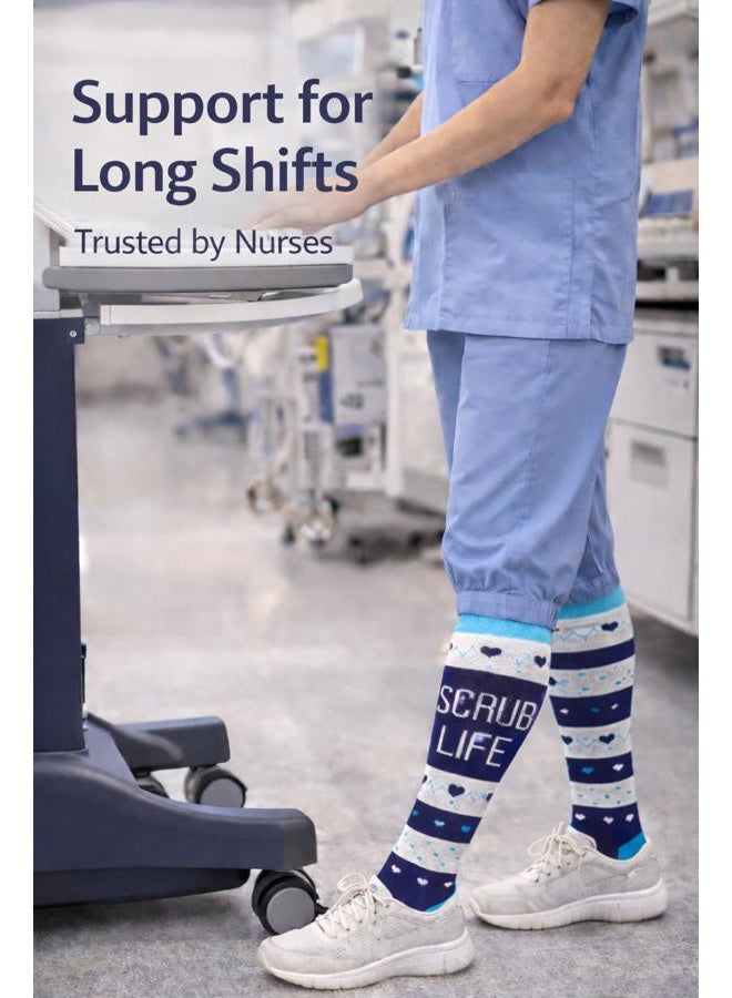 Aoliks Compression Socks for Women & Men,Support Socks for Nurses Cycling Circulation - Image 2