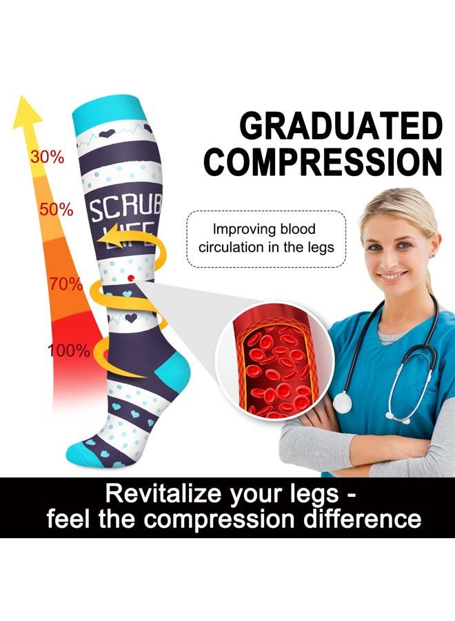 Aoliks Compression Socks for Women & Men,Support Socks for Nurses Cycling Circulation - Image 5