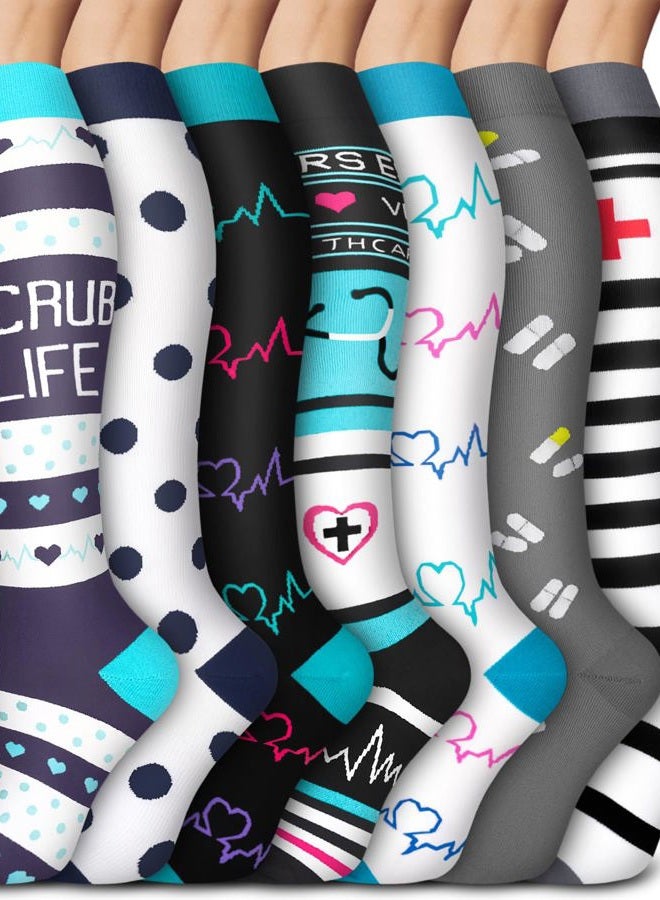 Aoliks Compression Socks for Women & Men,Support Socks for Nurses Cycling Circulation - Image 1
