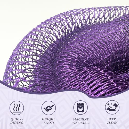 SPMKTBOZAI African Net Sponge Authentic, 3 Pieces African Exfoliating Sponge Real African Net, Shower Loofah Exfoliating Bath Sponge, Body Scrubber for Women and Men Daily Use Body Care - Image 2