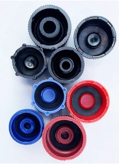 واي آند دي Air Conditioning Valve Core Kit, Car and Home AC R12 R134a Teflon Seal Refrigeration Schrader with Stem Tool System Charging Port Caps Kit  - Image 3