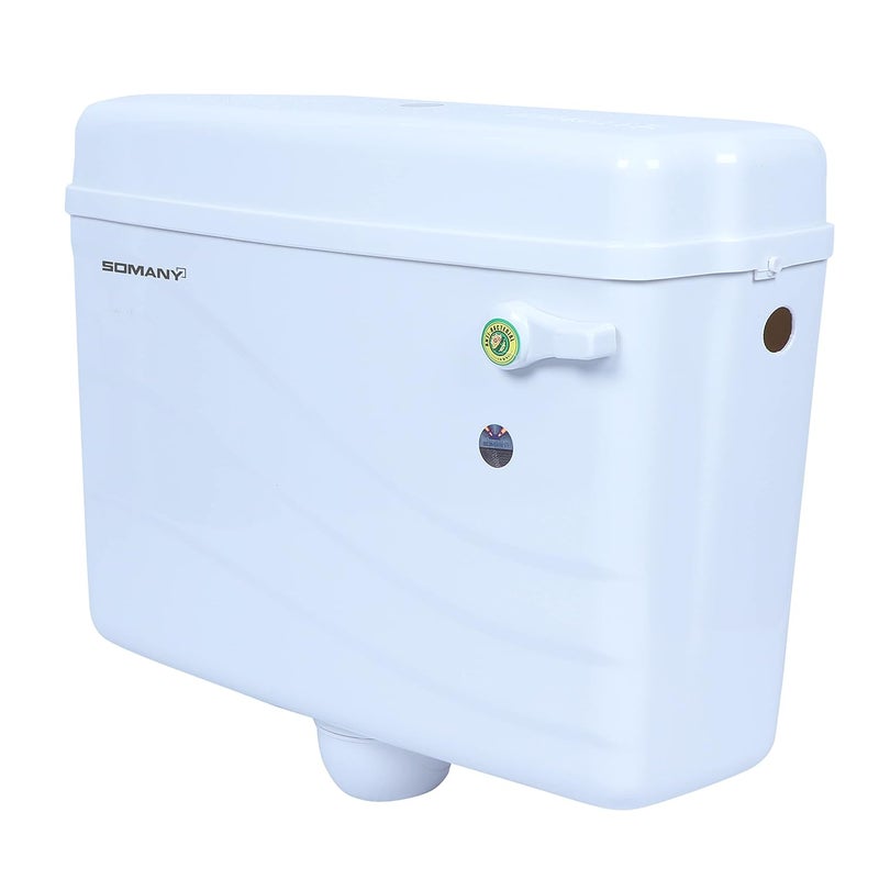 Somany Bathware SOMANY Zoe Single Flush Cistern Single Flush Tank White 8 L - Image 4