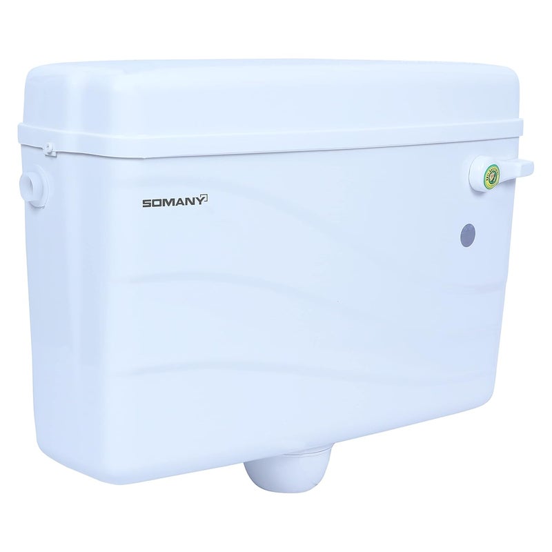 Somany Bathware SOMANY Zoe Single Flush Cistern Single Flush Tank White 8 L - Image 3