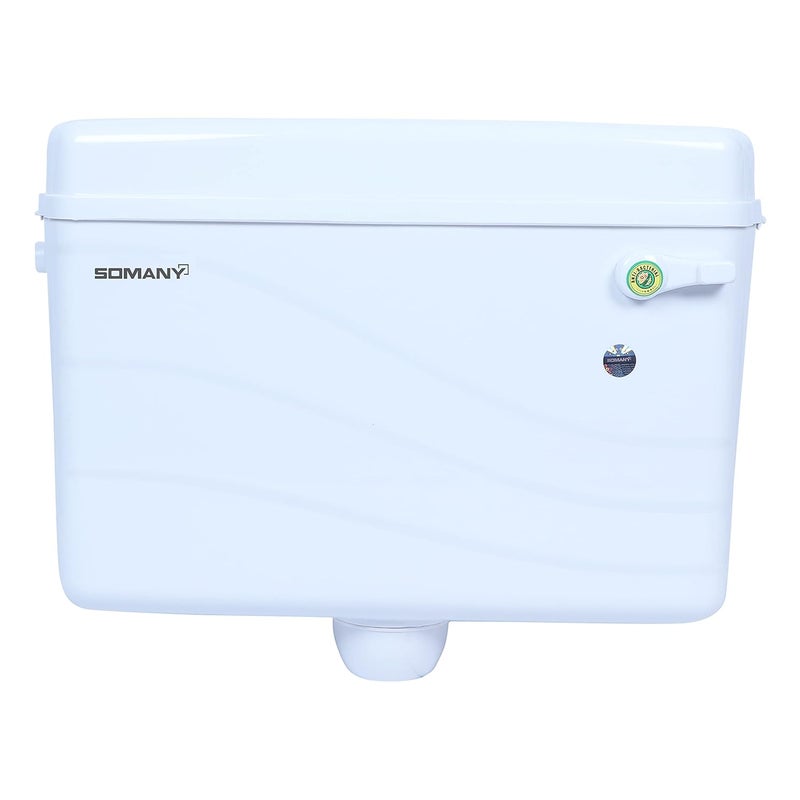 Somany Bathware SOMANY Zoe Single Flush Cistern Single Flush Tank White 8 L - Image 1