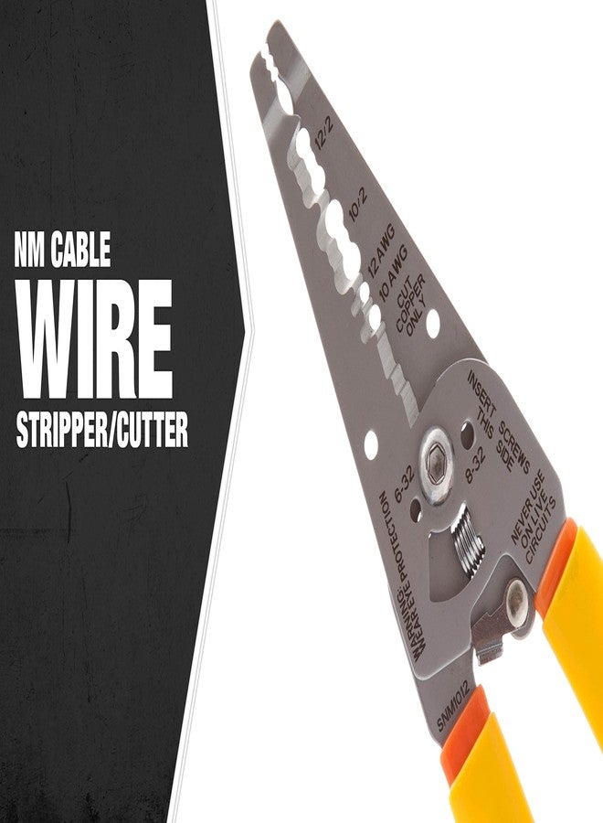 Southwire - 58278440 Tools & Equipment SNM1012 10-12 AWG Ergonomic Handles NM Cable Wire Stripper/Cutter - Image 2