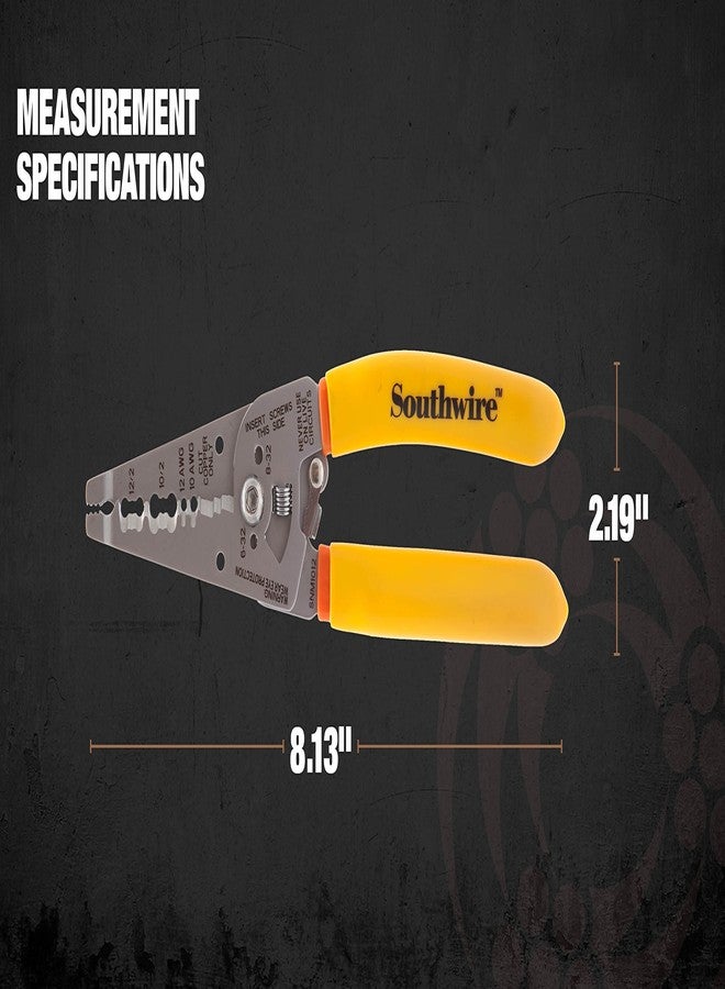 Southwire - 58278440 Tools & Equipment SNM1012 10-12 AWG Ergonomic Handles NM Cable Wire Stripper/Cutter - Image 5