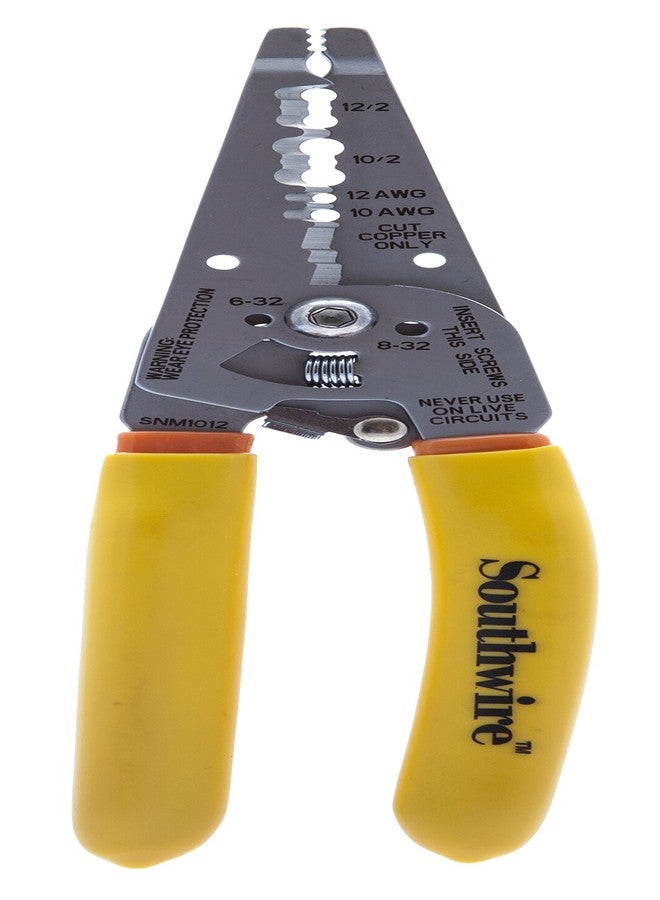 Southwire - 58278440 Tools & Equipment SNM1012 10-12 AWG Ergonomic Handles NM Cable Wire Stripper/Cutter - Image 1