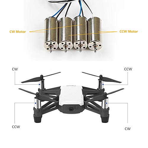 RCGEEK Drone 8520 Motors Coreless CW CCW Motor Compatible with DJI Ryze Tello 720P Camera FPV RC Quadcopter, 2 Pairs - Image 3