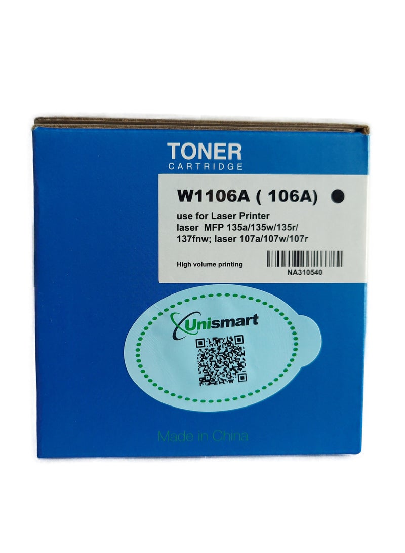 EZi Print Compatible with HP 106a Toner Black Replacement for HP Laser 107w Laser MFP 137fwg 135wg 135a (1 Pack)  - Image 2