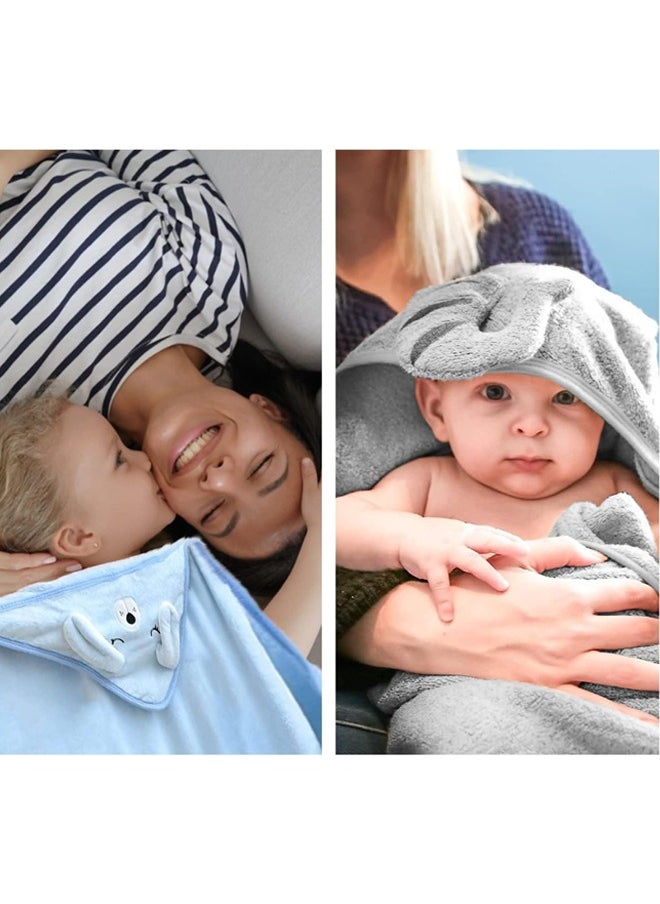 Generic - Hooded Towel - Rayon Made from Bamboo, Baby Stuff Towel-Ultra Absorbent, Hooded Towels for Baby, Toddler Bath Towel, Premium Soft Bath Towel,Baby Stuff Shower Gifts for Boy and Girl - Image 1