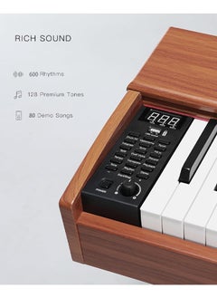 Jidyous Digital Piano 88 Key Weighted Keyboard with Triple Pedal and Piano Stand Supports MIDI USB Audio and Headphones Keyboard Piano for Adults Children and Beginners  - Image 3