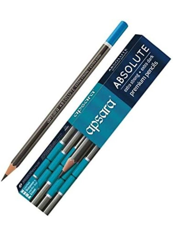Apsara ABSOLUTE Extra Dark Pencil - PACK OF 10 PENCILS