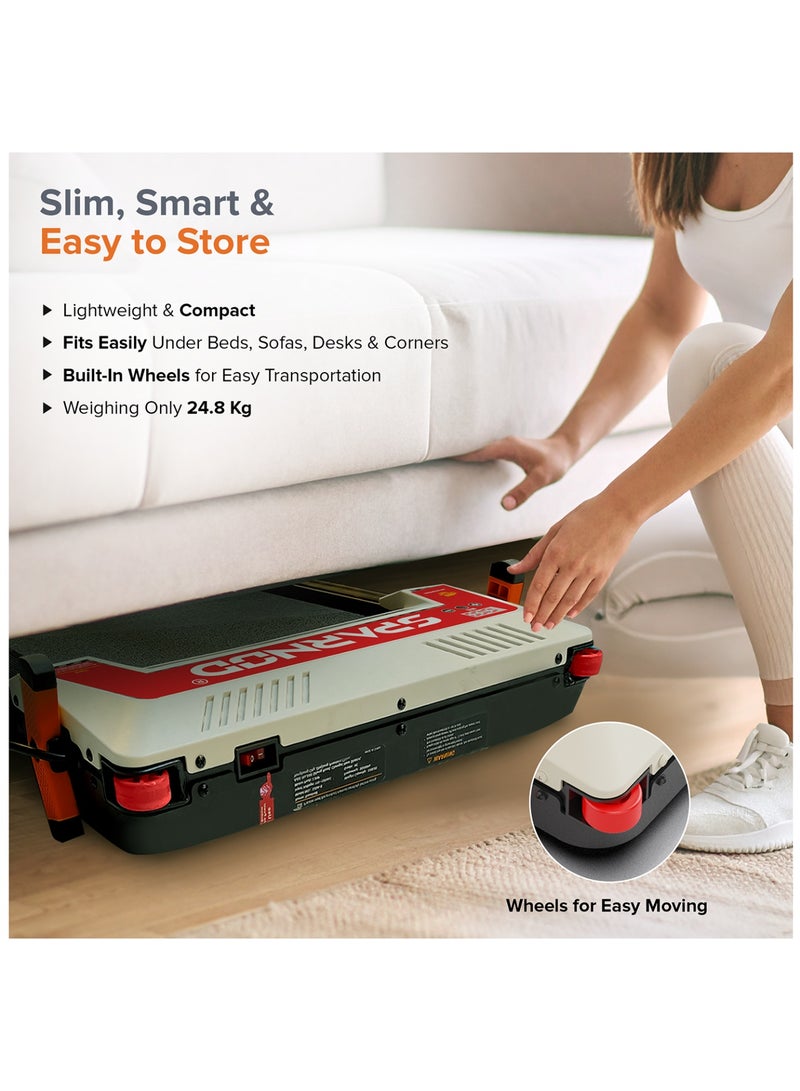 STH-3007 3-in-1 Double-Sided Walking Pad Treadmill for Home Use with Acupressure Massage Pad, 5-Speed Modes, LED Display, Incline, 2.5HP Motor, Supports Up to 120kg image 10