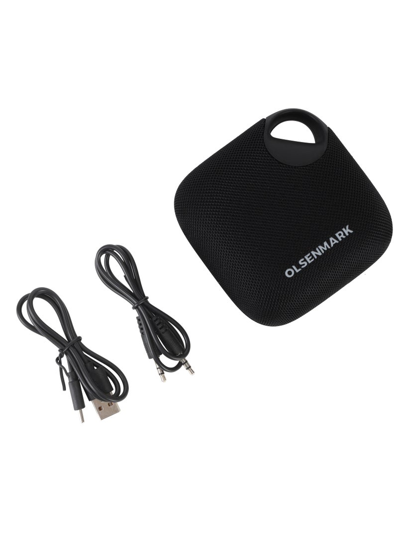 أولسنمارك - Wireless Portable 5W 2" Speaker with Bluetooth-OMMS1219 Powerful Audio Companion, IPX6 Water Resistant, 800mAh Battery, TWS Function, USB-Mp3 TF Card ,long Play Time  2 Years Warranty - Image 1