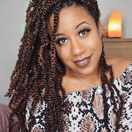 Beyond Beauty Spring Twist Crochet Hair 90strands 8 Inch Fluffy Spring Twists BraidingSpring Twist Crochet Braids Bomb for Black Women T1B 30