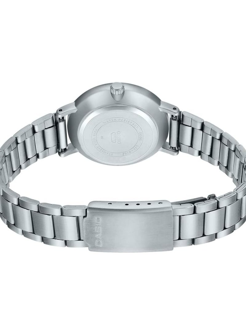 CASIO Casio Women's Watch - LTP-VT02D-1AUDF Black Dial, Silver Band - Image 2