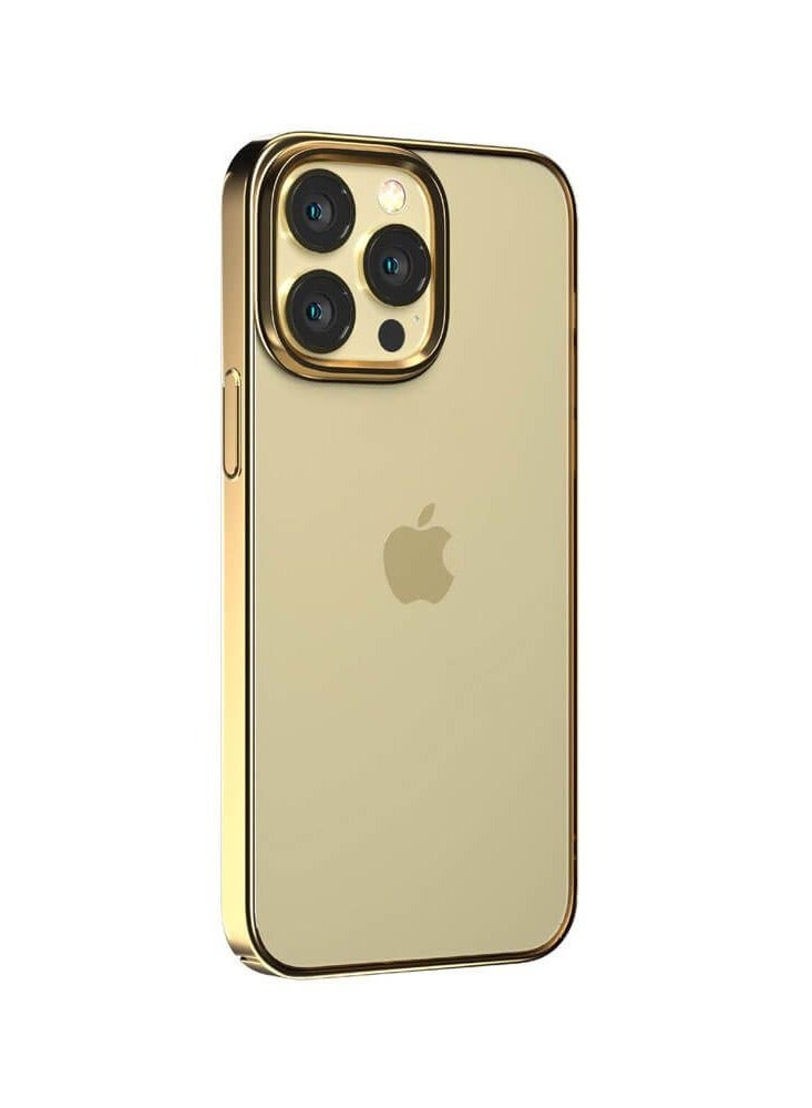 Devia Back Cover Glimmer Series Magnetic Case (PC)  for iPhone 14 pro (6.1) - Gold