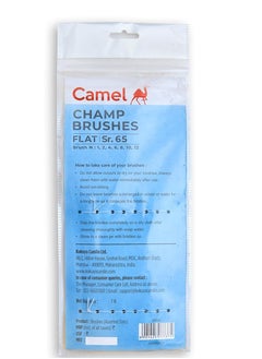 Camlin Camlin Champ Flast Brush Set - Pack of 7 (Multicolor)  - Image 3