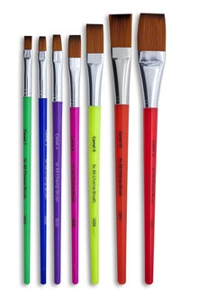 Camlin Camlin Champ Flast Brush Set - Pack of 7 (Multicolor)  - Image 4