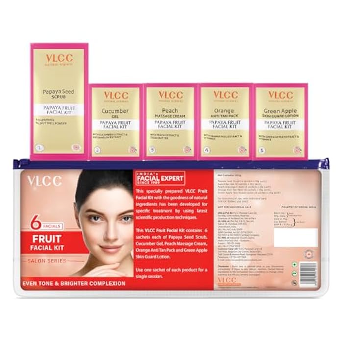VLCC Professional Salon Series Fruit Facial Kit 5x10g - Image 3