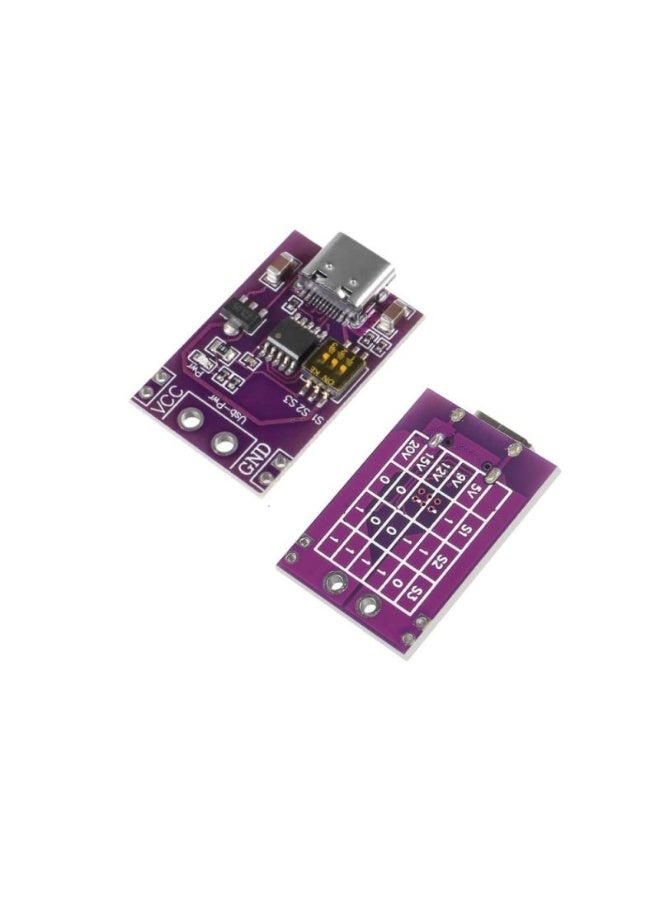 USB Type-C Fast Charge Module, Adjustable DC Output (5V, 9V, 12V, 15V, 20V)