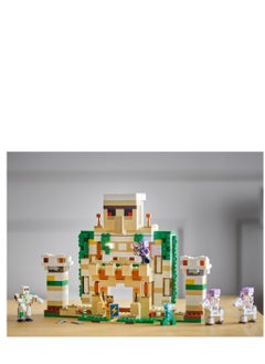 Y&D Minecraft The Iron Golem Fortress Buildable Castle Toy which Transforms into Large Figure with 7 Characters includ Crystal Knight  Skeleton Horsemen and a Charged Creeper  - Image 3