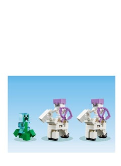 Y&D Minecraft The Iron Golem Fortress Buildable Castle Toy which Transforms into Large Figure with 7 Characters includ Crystal Knight  Skeleton Horsemen and a Charged Creeper  - Image 4