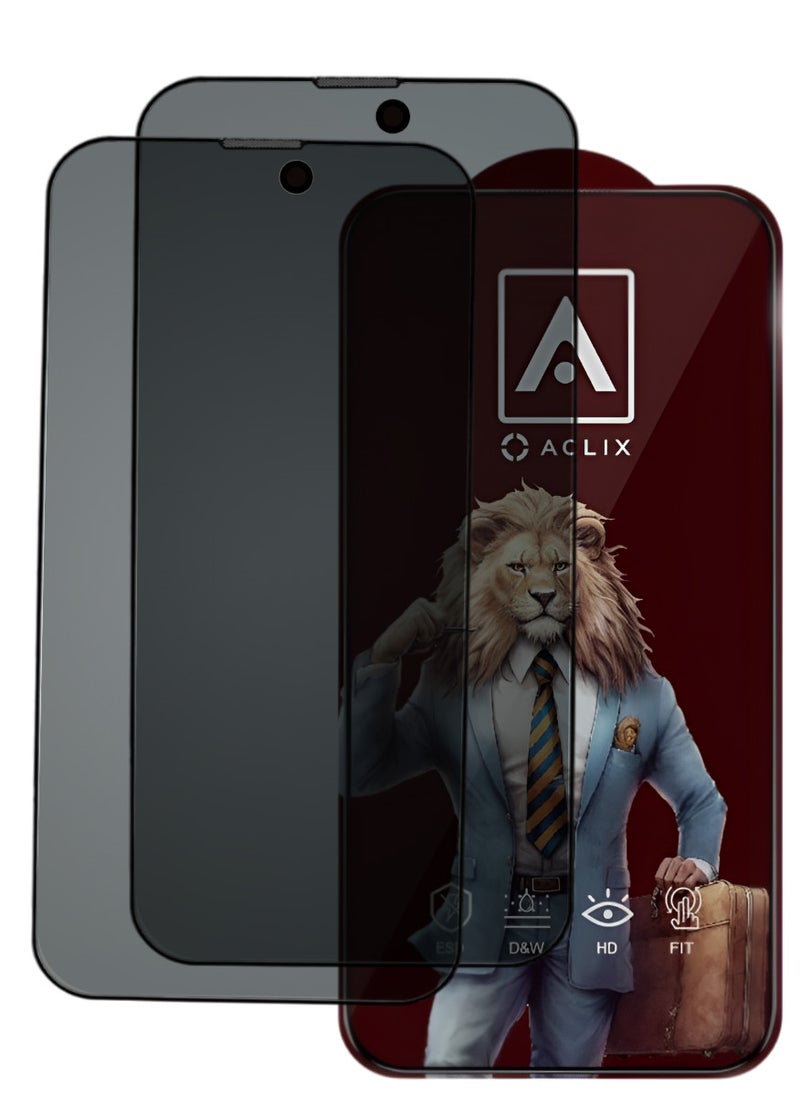 ACLIX 2 Pieces Antistatic ESD Dustproof Premium Quality High Definition Tempered Glass Screen Protector Designed For  iPhone 10 - Image 1