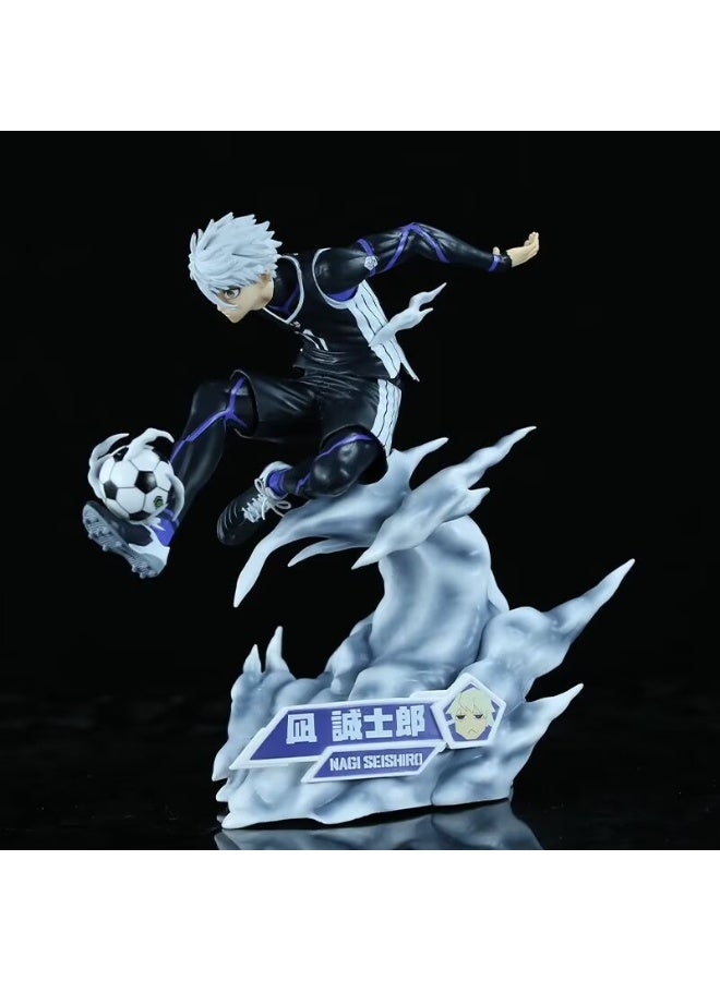 عام الأزرق قفل سطح المكتب الديكور سيشيرو ناجي شخصية نموذج جمع الديكور اللعب هدايا للعائلة والأصدقاء - Image 1