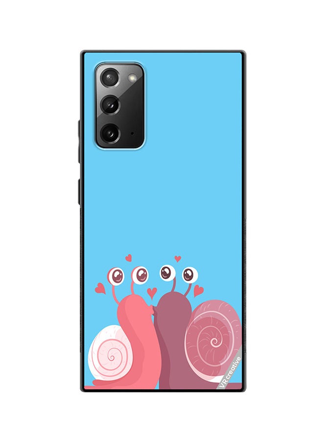 VR CREATIVE Protective Case Cover For Samsung Galaxy Note20 5G Love Snail Design Multicolour - Image 1