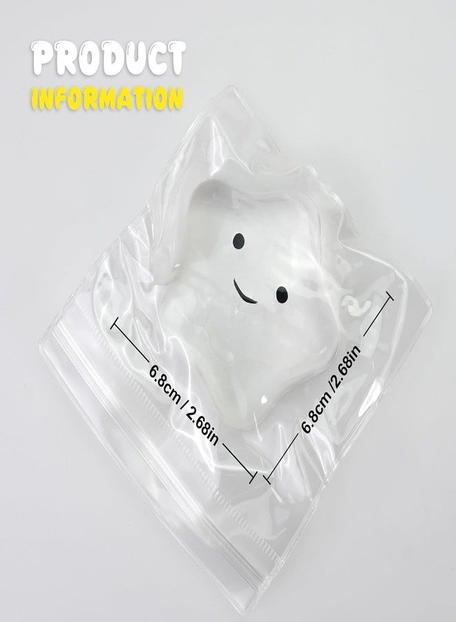 squishy 2 Pcs Taba Squishy Kit, Two Crystal Star Squishies for Desk Focus, Portable Squishy Decor with Pink and Transparent Stars for Personal Space Enhancement - Image 2