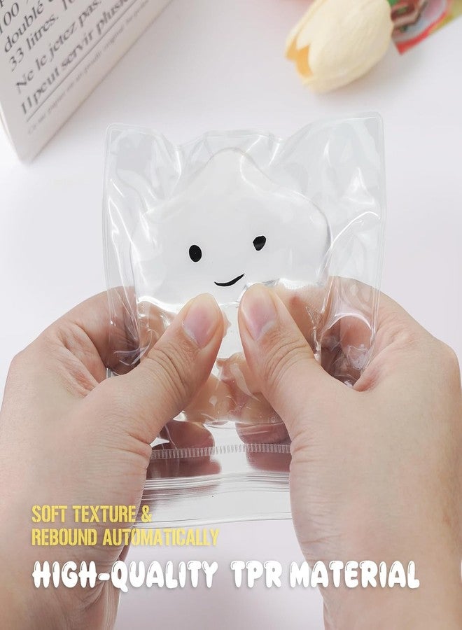squishy 2 Pcs Taba Squishy Kit, Two Crystal Star Squishies for Desk Focus, Portable Squishy Decor with Pink and Transparent Stars for Personal Space Enhancement - Image 4