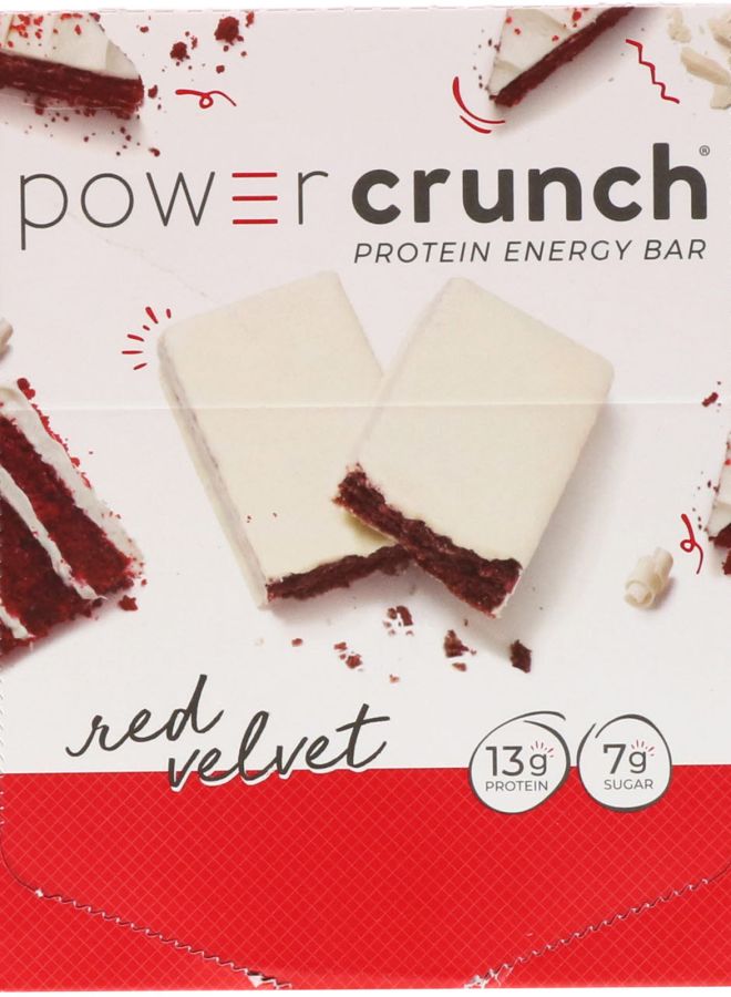 Power Crunch Protein Energy Bar Red Velvet 12 Bars 1.4 oz (40 g) Each