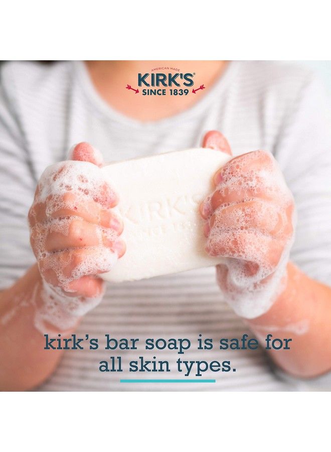Kirk's Castile Bar Soap Clean Soap For Men Women & Children ; Premium Coconut Oil ; Sensitive Skin Formula Vegan ; Fragrancefree/Unscented ; 4 Oz. Bars 3 Pack - Image 4