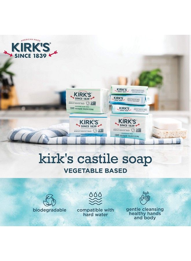 Kirk's Castile Bar Soap Clean Soap For Men Women & Children ; Premium Coconut Oil ; Sensitive Skin Formula Vegan ; Fragrancefree/Unscented ; 4 Oz. Bars 3 Pack - Image 5