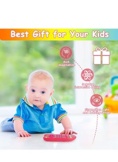 SYOSI TV Remote Control Toy Early Education Toy for 6 Months Toddlers Kids Provides Musical Play of Light and Sound for Numbers Learning Come with 3 Language Models English French and Spanish Pink  - Image 5