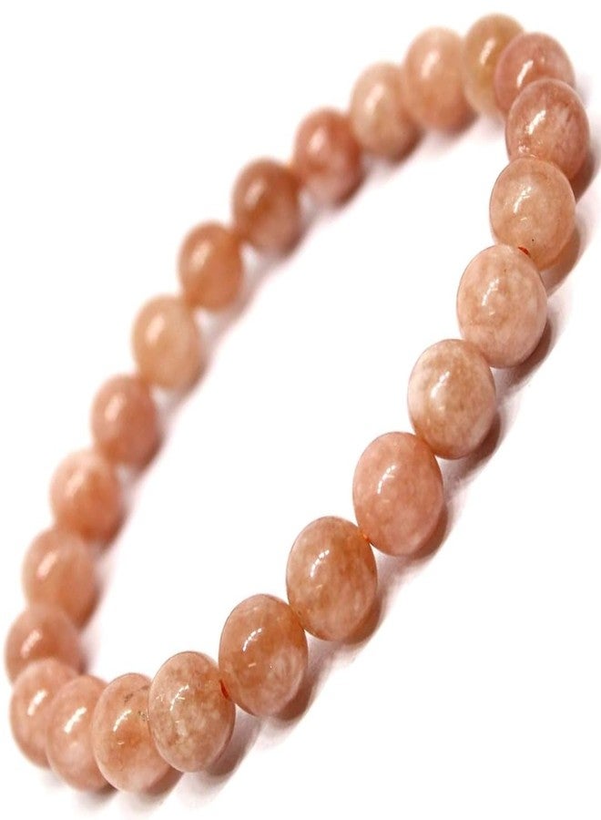 Crystal Divine Sunstone Healing Crystal Bracelet For Woman 8mm Money Magnet For Girls Crystal For Men Friendship Gifts Hand Bracelet Couple Aesthetic Bracelets For Gifts - Image 1