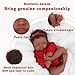 CHAREX Realistic 18 Inch Reborn Baby Doll African American Sleeping Newborn Handcrafted Lifelike Black Skin Perfect for Kids Aged 3 and Up with Accessories - Image 3