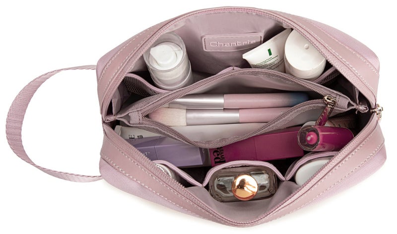 Chantria Premium Lightweight Carry All Bag for Women Water Resistant Multifunctional Clutch Bag with Multiple Pockets, CB00637, Pale Mauve - Image 4