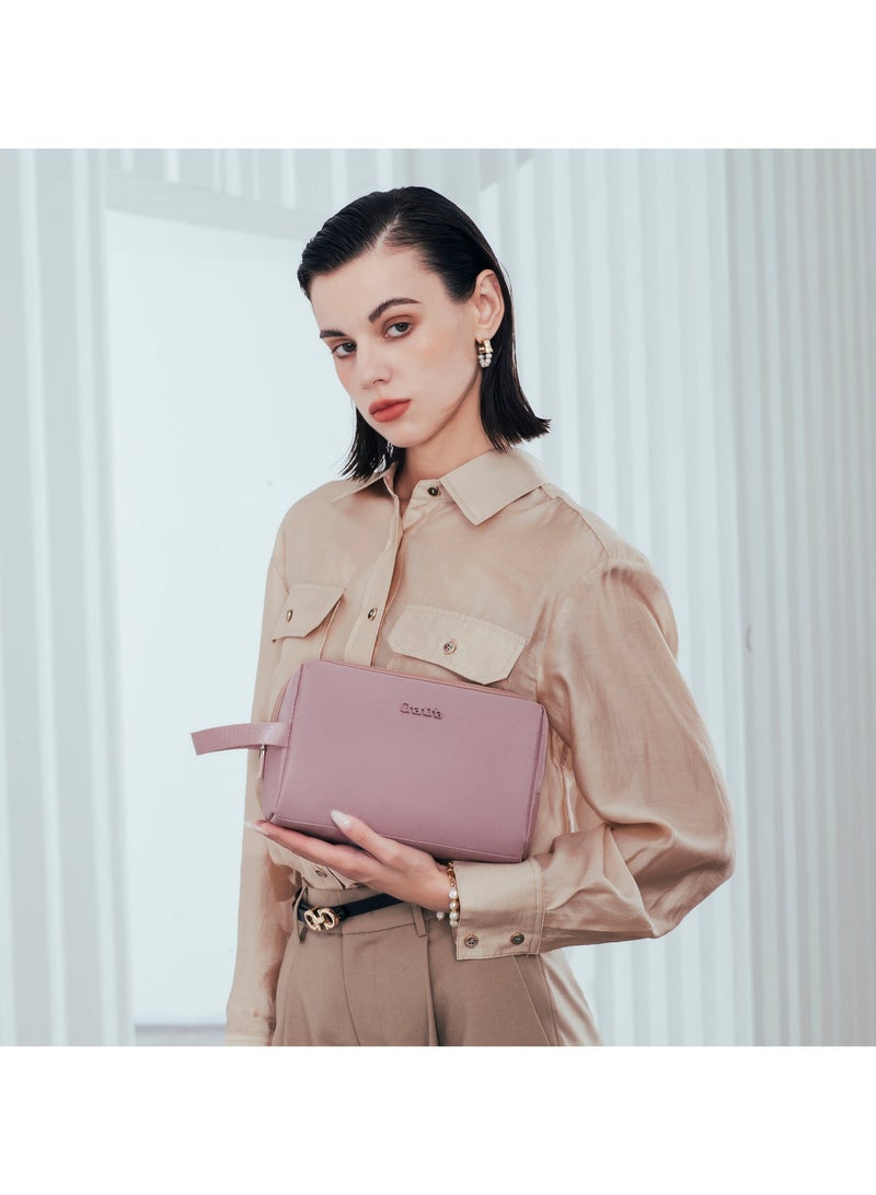 Chantria Premium Lightweight Carry All Bag for Women Water Resistant Multifunctional Clutch Bag with Multiple Pockets, CB00637, Pale Mauve - Image 2