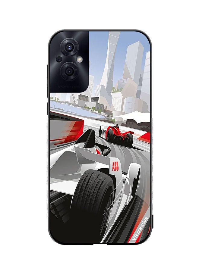 VR CREATIVE Protective Case Cover For Oppo Reno8 Z F1 Car Racing Design Multicolour - Image 1