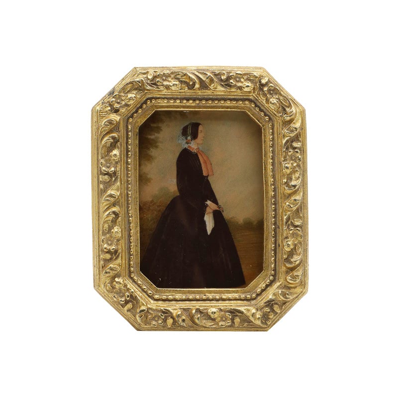 YULINK 25x35 Small Vintage Picture Frame Mini Antique Ornate Gold Photo Frame Tiny Retro Octagon frame for Tabletop and Wall Display Old Fashioned Photo Gallery Art Decor