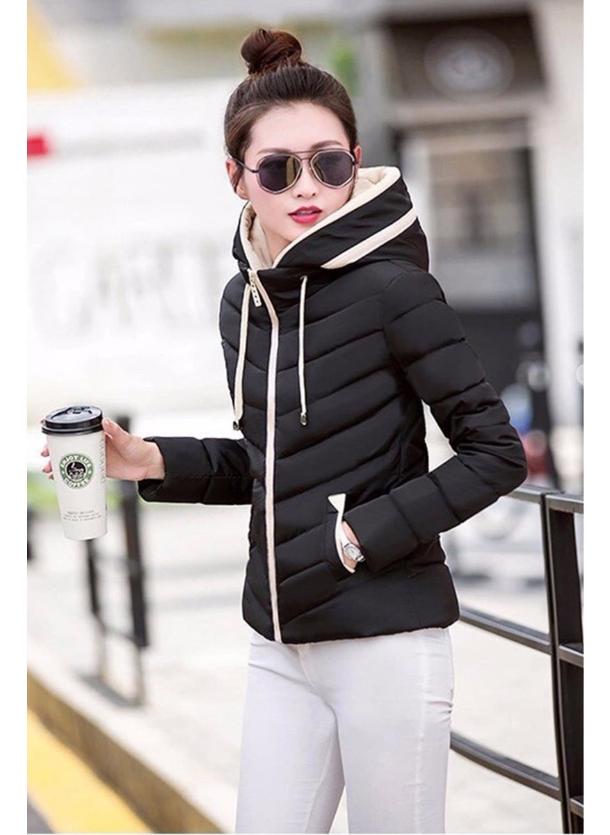 Barbora Stylish Hooded Puffer Coat  - Image 1